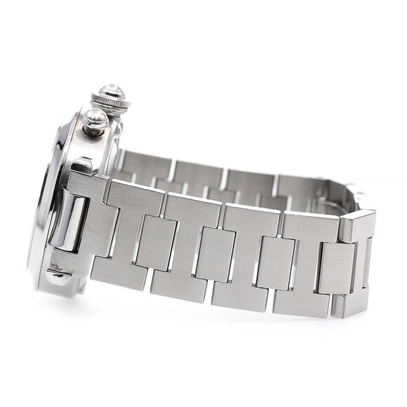 CARTIER Pasha C W31048M7 Chronograph Silver Dial Automatic Boy's Watch - Picture 3 of 6